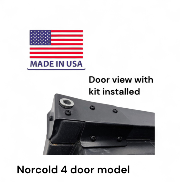 Hinge repair Kit 4 Door Norcold Models 1210 & 1211 Both Right & Left Doors with Metal Hinge Pin Inserts